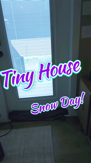 First Snow at My Tiny Home: A Cozy Winter Morning