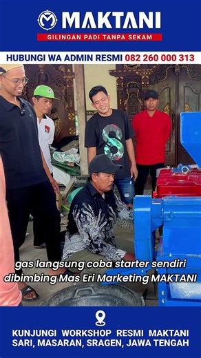 Free MAKTANI Machine Operation Training at Sragen Workshop Central Java Plus Milling Test Trial
