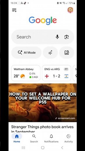 How To Set A Wallpaper On Ps5 HomeScreen!