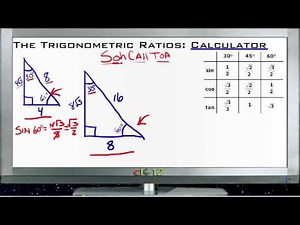 Trigonometric Ratios with a Calculator: Lesson (Basic Geometry Concepts)