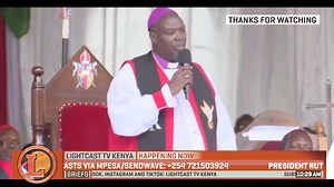 1.2K views · 27 reactions | "Stop so much talking and listen to the Gen Zs and stop using excessive force on them!"~Archbishop Ole Sapit lectures President Ruto face to face. #RejectFinanceBill2024 | Lightcast TV Kenya | Facebook