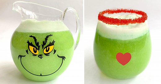 Grinch Punch - Delicious Sherbet Punch that's a Huge Holiday Hit for Kids and Adults.