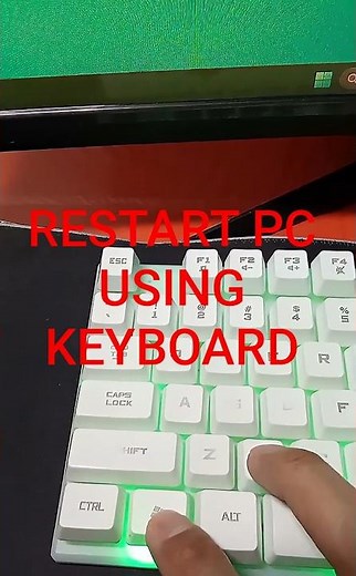 How to restart a computer using the keyboard ? #pcsettings #computerhardware #gaming