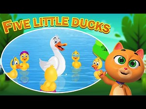 Five Little Ducks song | Newborn Baby Songs & Nursery Rhymes I colors fun kids - Videos For Kids