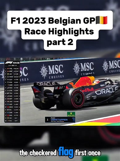F1 2023 Belgian GP Race Highlights Part 2
