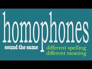 Homophone song: There, Their, They're