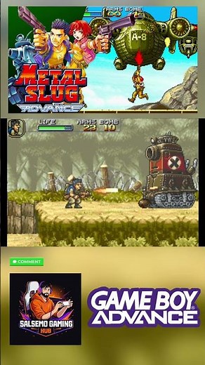 Metal Slug Advance GBA Emulator Gameplay