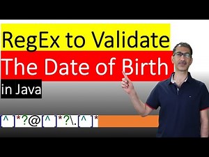 RegEx in java| HOW TO VALIDATE Date Of Birth