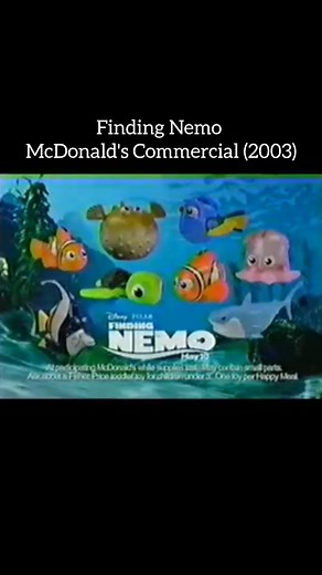 Kevin Morris💙 on Instagram: "Finding Nemo McDonald's Commercial (2003) #findingnemo #2000s #mcdonalds #commercial #2000scommercials"