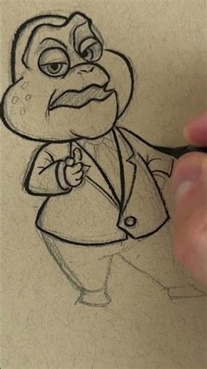 Transform this BOSS BABY + BABY SINCLAR art into a STICKER using WHITE MARKER