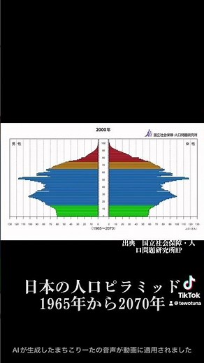 日本の人口ピラミッド
