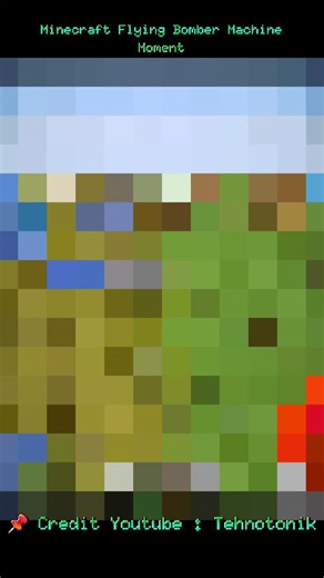 Minecraft Males on Instagram: "Minecraft Flying Bomber Machine Moment 📌 Credit & Source Youtube : Tehnotonik #minecraftbuild #minecraftbuilding #minecraftindonesia #minecraft"