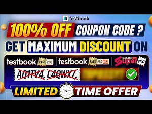 Get MAXIMUM Discount on Testbook Pass Pro with EXCLUSIVE Coupon Code | Testbook Coupon Code Today