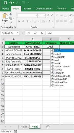 How to convert text to uppercase and lowercase in Excel 🔥 #excel #shorts