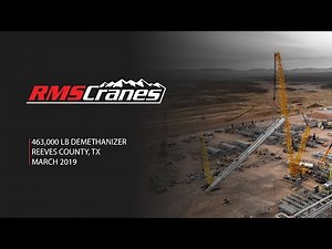 RMS Cranes - 463,000 lb Demethanizer Lift - LR1500 & Kobelco CK2750G