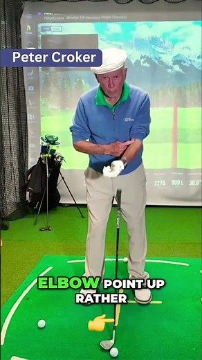Golf Setup Tip Elbow Down, Not Out 🏌️‍♂️⛳ #golf #golftips #golfswing #golflessons #golfcoach #grip
