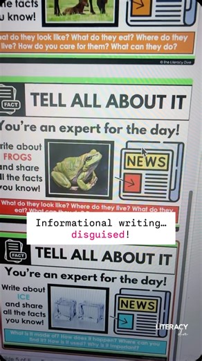 Megan | Literacy Specialist | Quick writing. Real engagement. Comment “TELL” for the link to daily writing that doesn’t feel heavy 🙌🏽. No prep. No pressure. Just kids... | Instagram