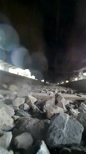 View below of the Sancaka Train passing on the Bebekan Timur I Sidoarjo Railroad @keretaapi2022