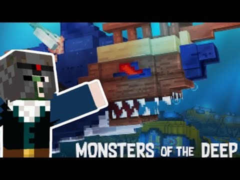 A Minecraft Ocean Adventure!! Monsters of the Deep