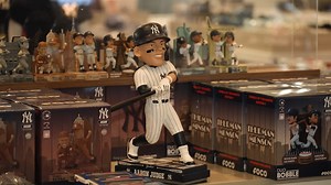 The team store at Yankee Stadium features some cool new collectibles! Take a look at them here, and watch pieces like this all season on Yankees Magazine hosted by Nancy Newman. | YES Network