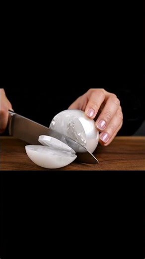 Cutting white pearl #aiasmr #aiasmr
