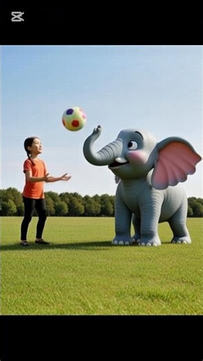 Balloon Elephant POPPED… and a REAL Baby Elephant Appeared! 😂🐘🎈