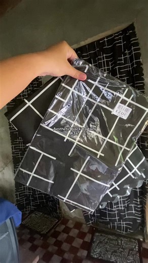 Aesthetic Black Curtain - Stylish Home Decor