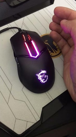 MSI 微星 CLUTCH GM30 電競滑鼠 RGB燈效 切換燈光模式