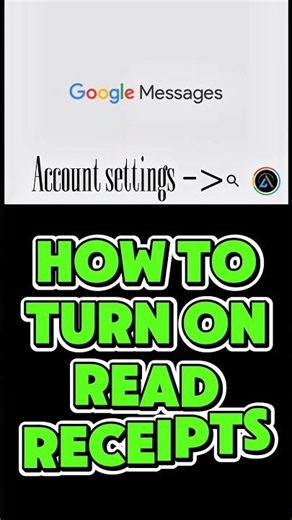 How to turn on Read Receipts in Google Messages 2026 #RCS #googlercs
