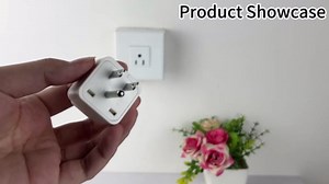 US Travel Plug Adapter, EU/UK/AU/NZ/China to US Adapter Plug, Australia to USA Plug Adapter, EU to US Plug Adapter, (2 Pack, White)