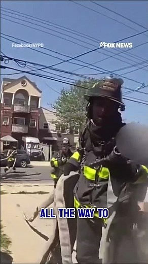 WATCH: Officers rescue family unaware of house fire #shorts #foxnews #news #fox #fire #viral #nypd