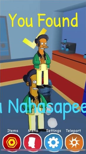 Finding Simpsons on Roblox #roblox #simpsons #game