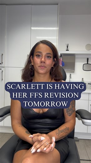 FFS Institute on Instagram: "Scarlett is here from Orlando, Florida, for her facial feminization surgery revision! She’ll be able to return home about 7–8 days after her procedure. Scarlett is looking forward to living her life the way she’s always dreamt of — free from negative thoughts about her face — and is especially excited to improve her hairline and remove her cheek implants.✨✨"