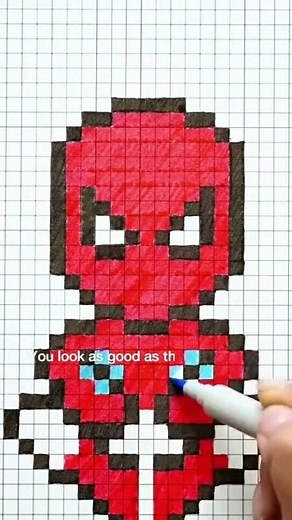 原来用方格纸可以这么简单的画画啊