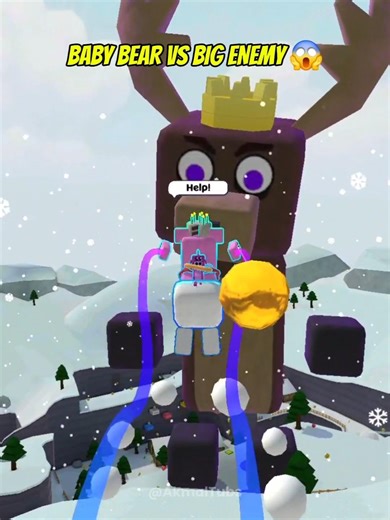 Baby Bear vs Big Enemy Super Bear Adventure 😱 #superbearadventure