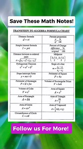 Save these Useful Algebra Math Notes! Don't forget to follow for more. Thank you po😊❤️ Please Support our YouTube channel👇👇 https://youtube.com/@MathTricksTutorialVideos?si=43GRJ8JqTQAzRwbw #mathnotes #mathematics #mathtricks #MathTricksTutorial #maths #mathtrick #mathtutorial #basicmath #basicmathreview #viral #trending #educational #mathshortcut #mathhacks #tutorial #lovemath #mathematicstutorial #mathreview #reels #reelsvideo #reelsviral #reelsfb #fyp #FORYOU | Math Tricks Tutorial