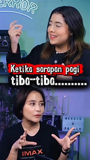 Ketika Prilly sedang sarapan Pagi, tiba-tiba .... #prillylatuconsina #nessiejudge #horor