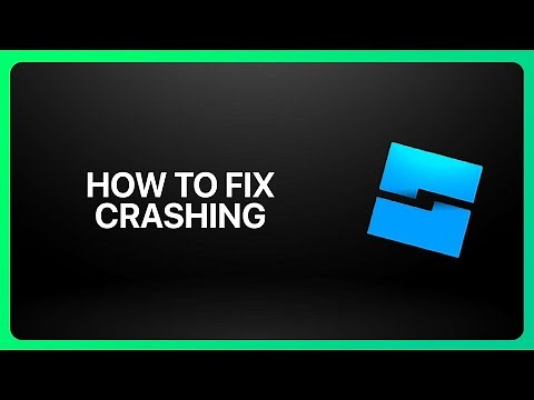 How To Fix Roblox Studio Crashing in Roblox Studio 2025! Tutorial