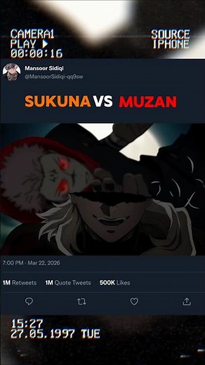 Sukuna vs Muzan🔥 Sukuna in demon slayer verse#jujutsukaisen#demomslayer#anime
