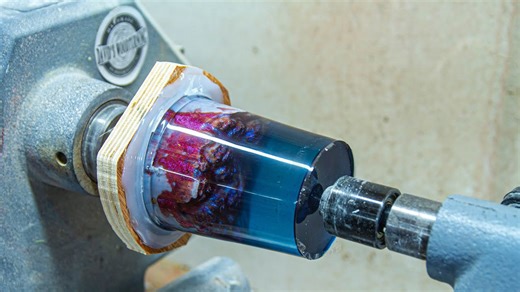 Crafting a gorgeous beer glass from burl