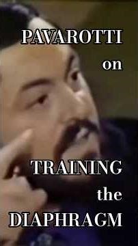 Pavarotti on the importance of training the diaphragm 🏋🏻‍♀️🤿