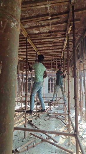 Scaffolding Work Kholai technology 😱 #scaffolding #shuttering #construction #technology #tranding