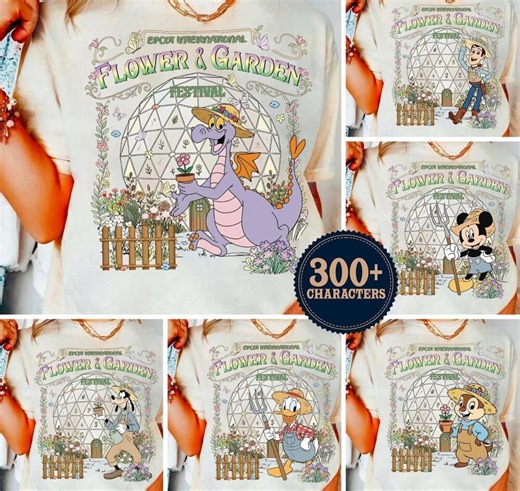 Mickey Epcot International Flower and Garden Festival 2026 T-shirt, Magic Kingdom Trip Shirt, WDW Mickey and Friends Family Matching Shirt - Etsy