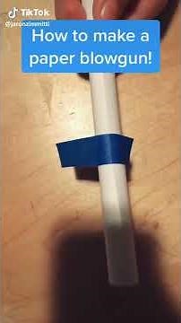 How to make a blow gun with paper.
