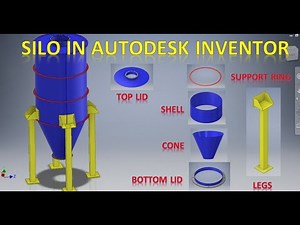 Storage Silo Design in Autodesk Inventor || Storage Silo Assembly in Sheet metal Autodesk Inventor