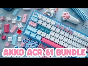 Sylveon Keyboard // AKKO ACR 61 Mechanical Keyboard Bundle + CS Jelly Blue Tactile Switches
