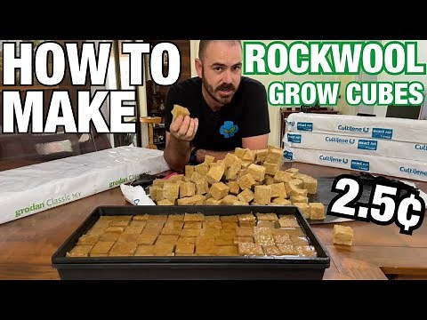 How to Make Rockwool Grow Cubes: Only 2.5¢ Each!