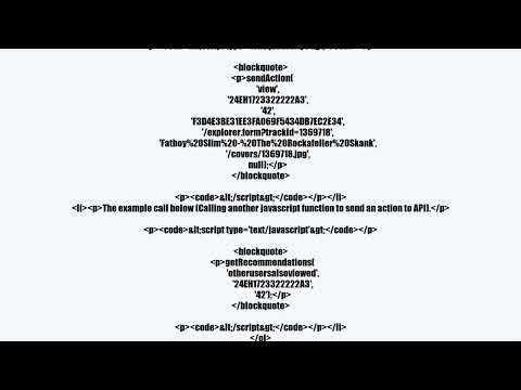 REST: Calling a javascript function to send an action to APIvideo
