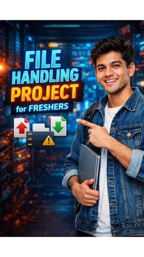 Vamshi | Cynohub on Instagram: "File handling Project for Absolute beginners #Reels #telugu #filemanagement #project #btechstudents File Management is a core concept in IT, Web Development, and Backend Development. Every real-world application — whether it’s Notion, Google Drive, or any web app — depends on proper file handling. In this Reel, you’ll understand the basics of file upload, download, editing, deletion, storage management, and handling failed operations. When a user uploads a file, w