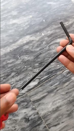 How to put the key in a keyring by using a straw #DIY